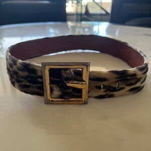 Rare Vintage Fur Belt with Soft Leather Backing